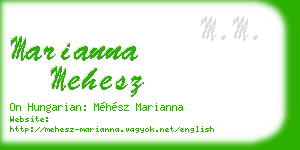 marianna mehesz business card