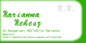 marianna mehesz business card